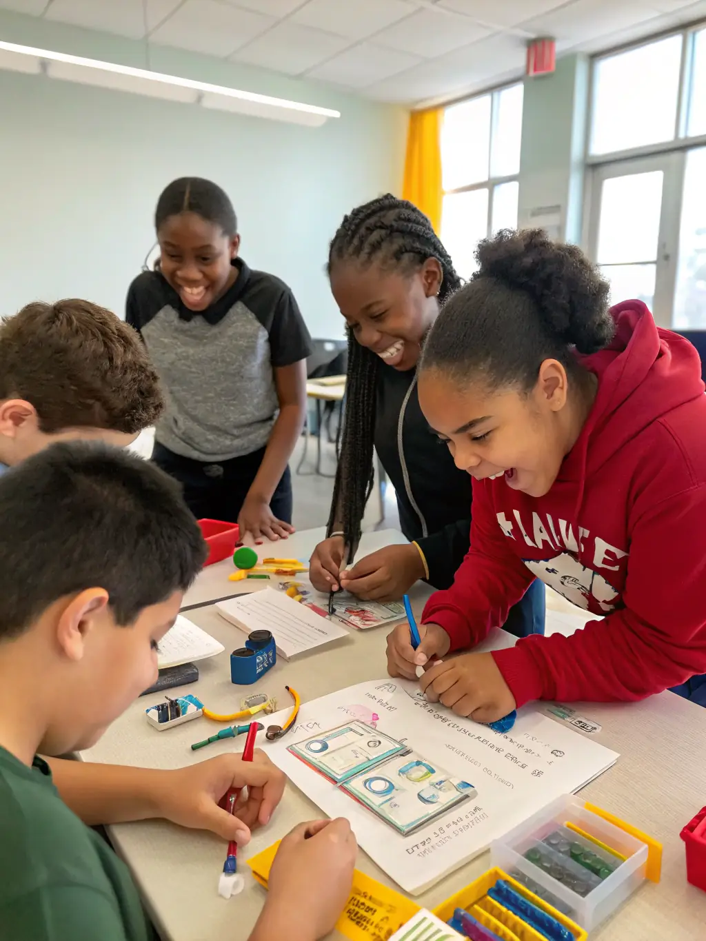 A group of students participating in an archaeological workshop, learning about artifact identification and preservation techniques.